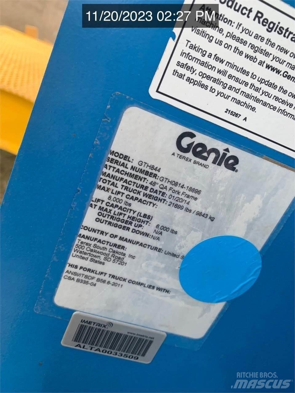 Genie GTH844 Verreikers