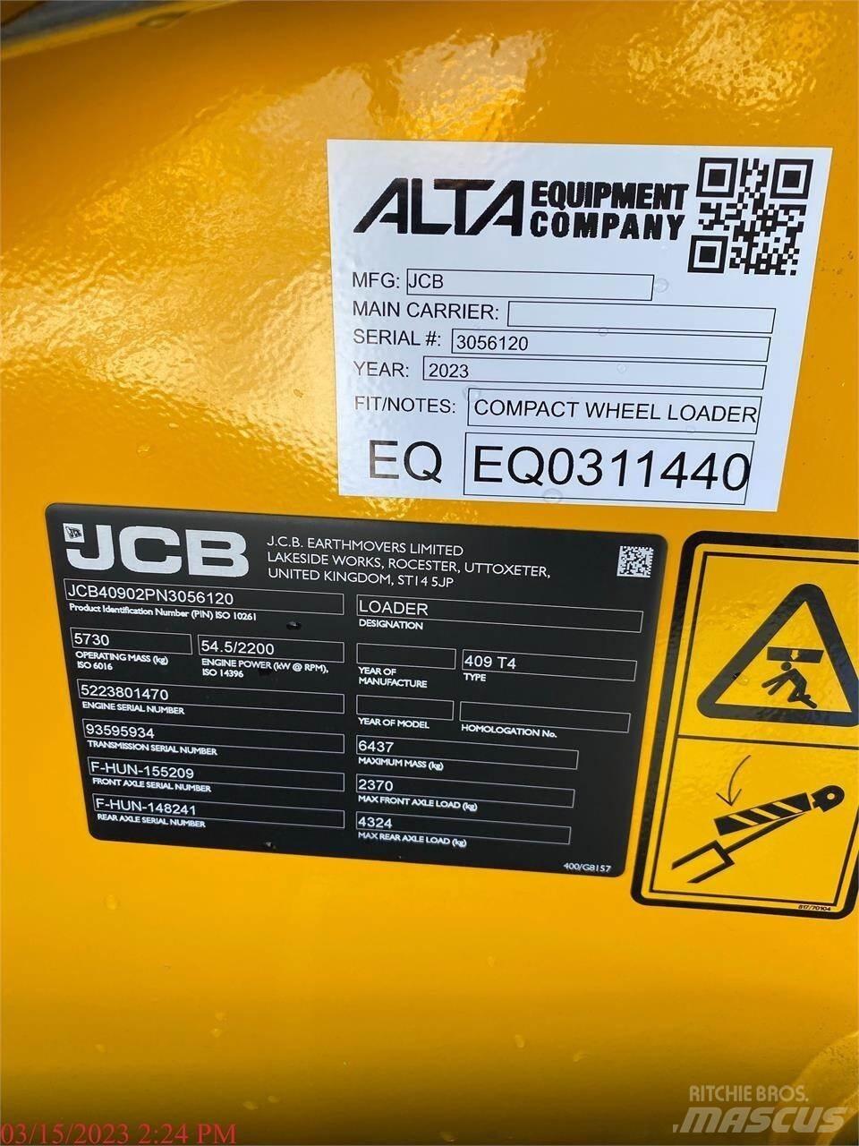 JCB 409 Wielladers