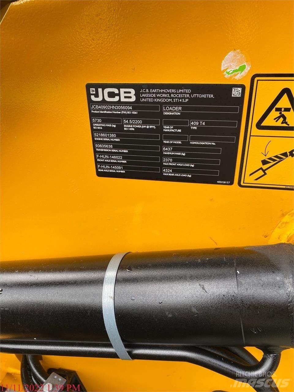 JCB 409 Wielladers