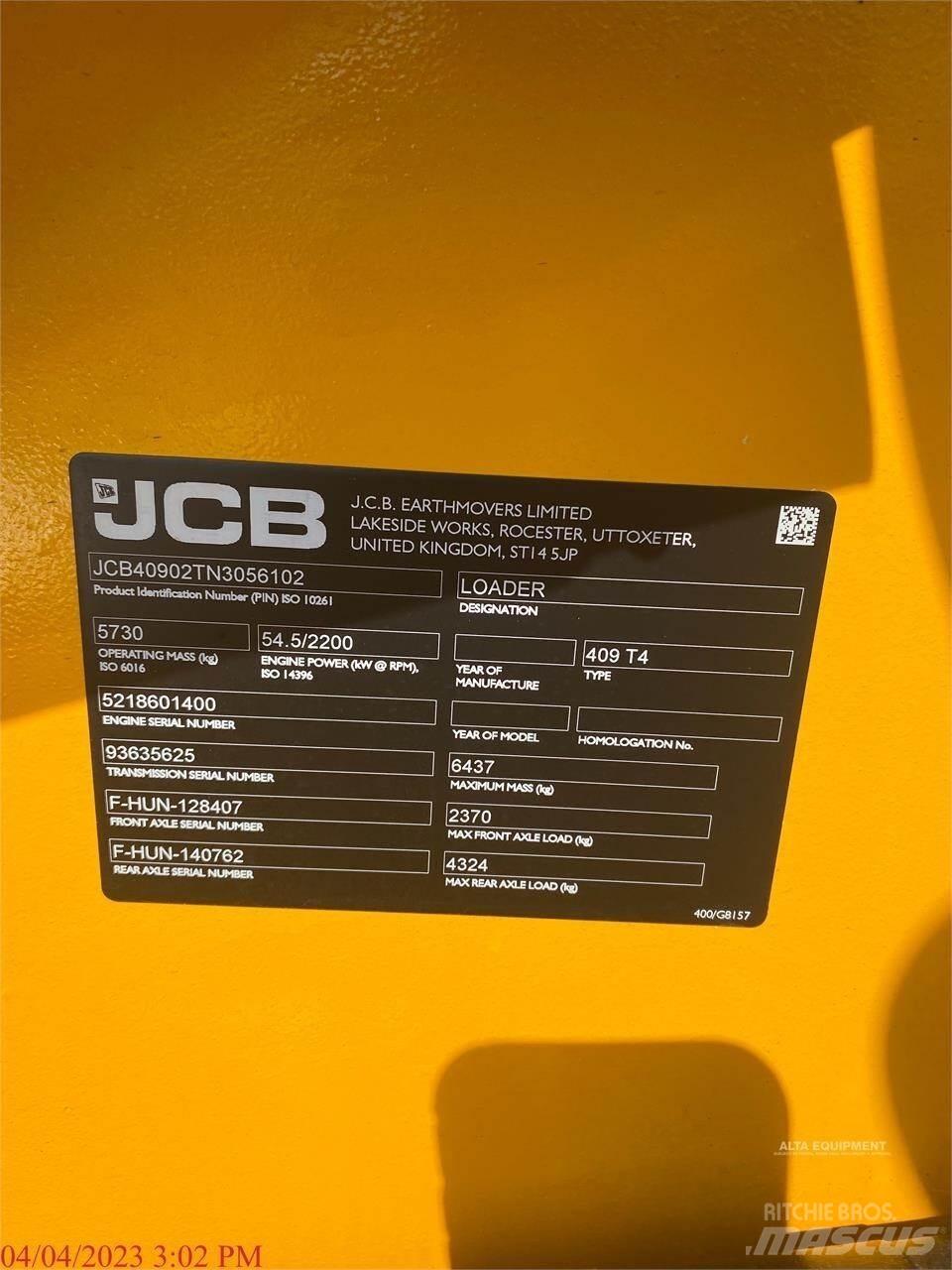 JCB 409 Wielladers