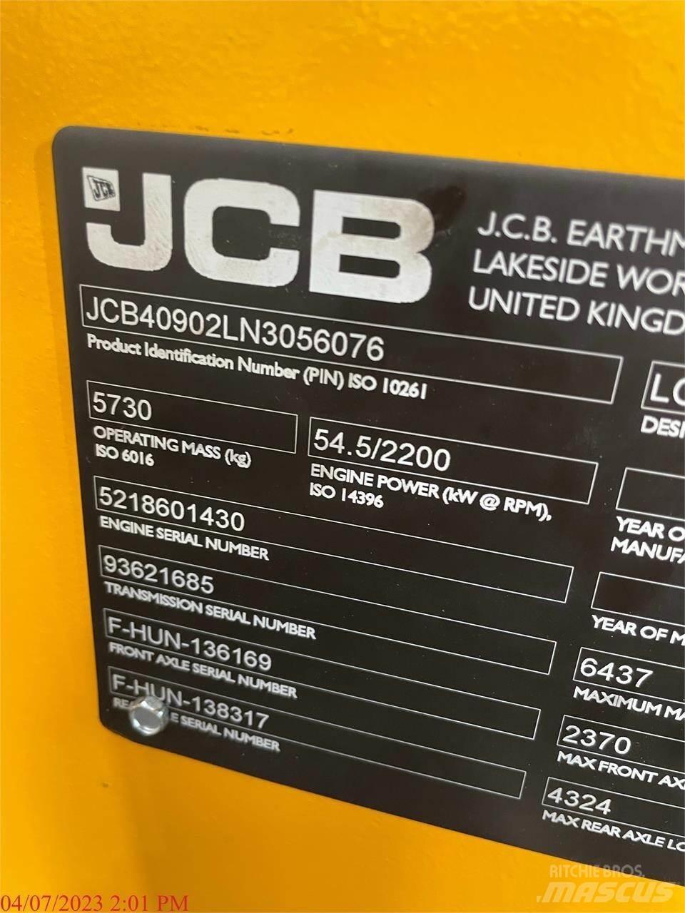 JCB 409 Wielladers