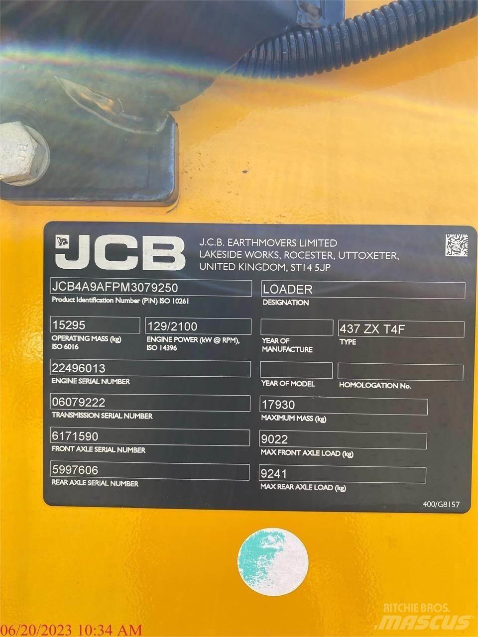 JCB 437ZX Wielladers