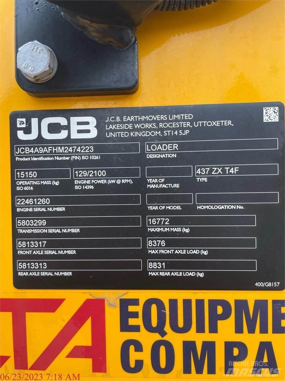 JCB 437ZX Wielladers