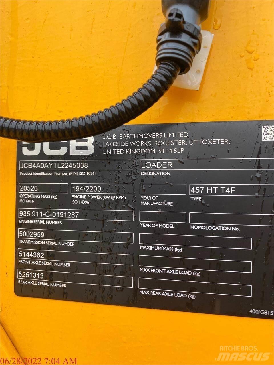JCB 457HT Wielladers