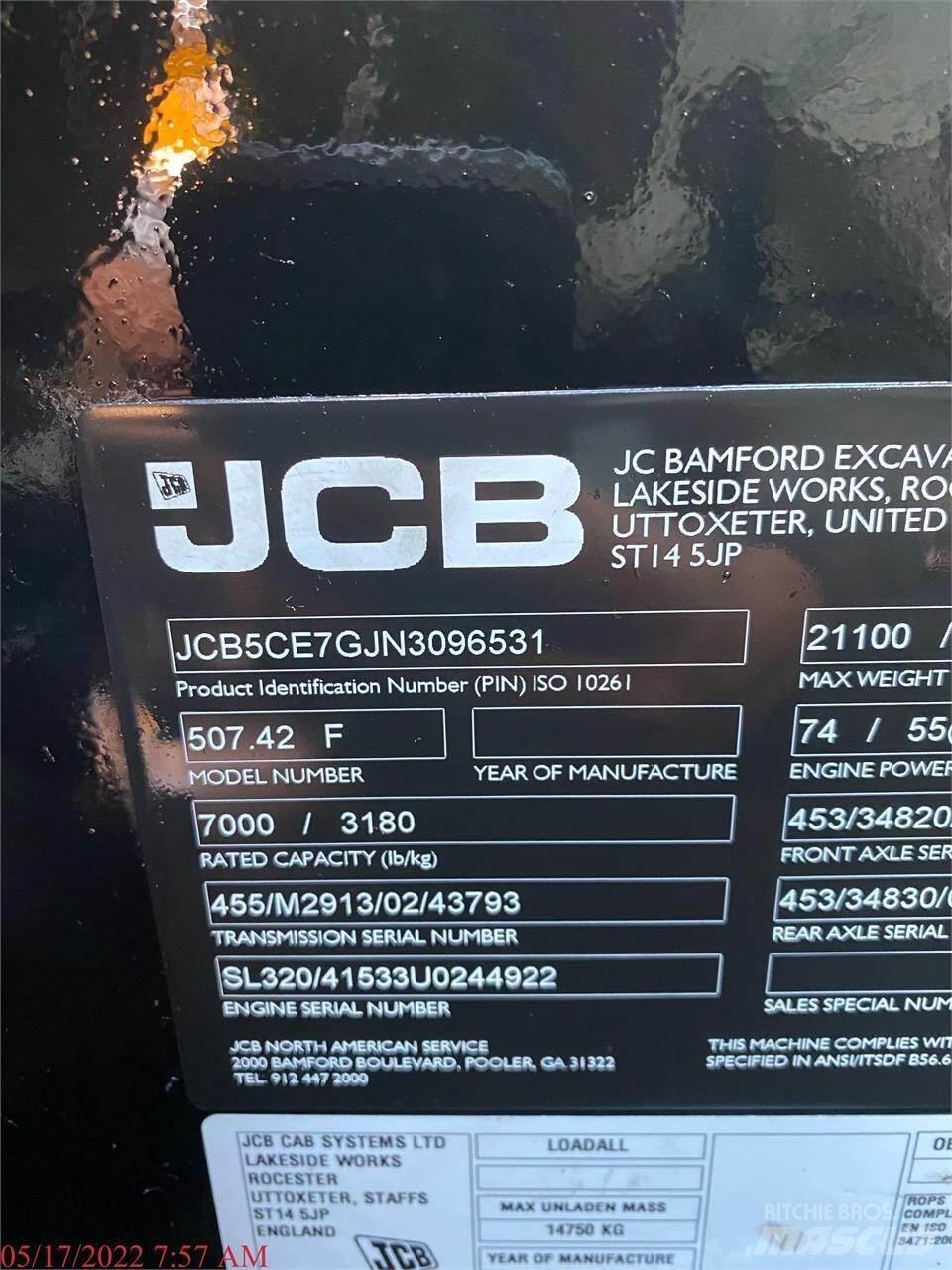 JCB 507-42 Verreikers