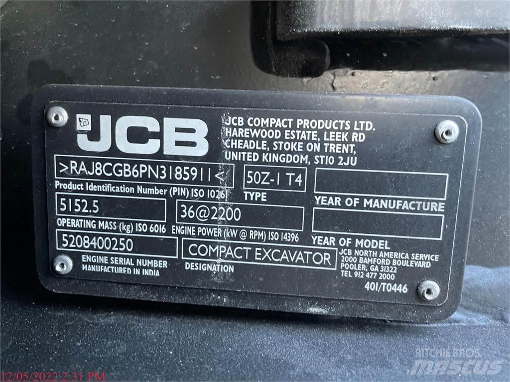 JCB 50Z-1 Minigraafmachines < 7t