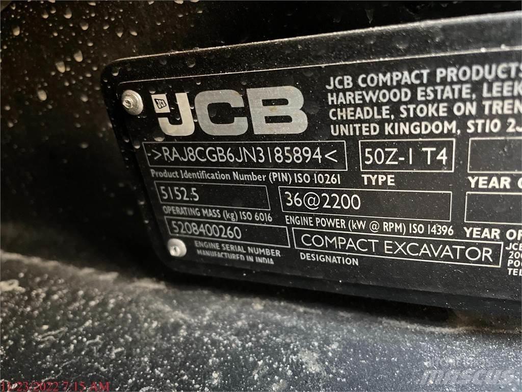 JCB 50Z-1 Minigraafmachines < 7t