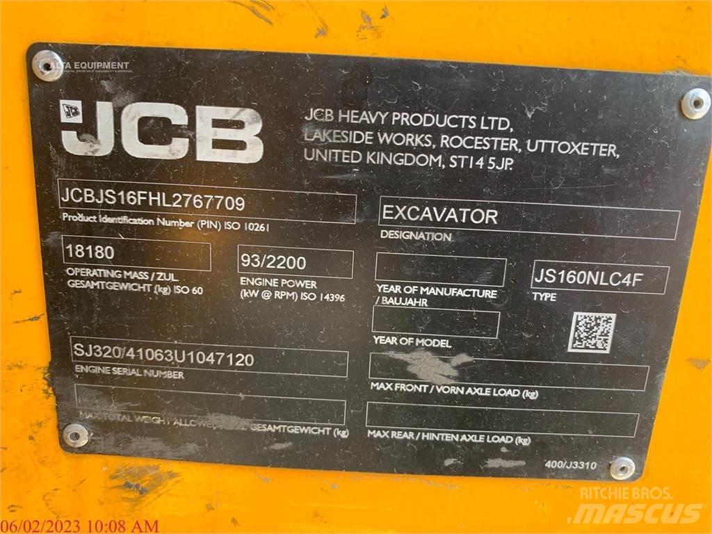 JCB JS160 Rupsgraafmachines