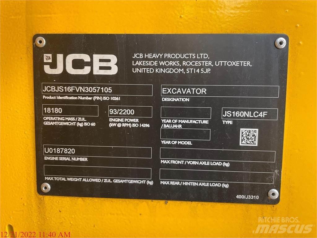 JCB JS160 Rupsgraafmachines