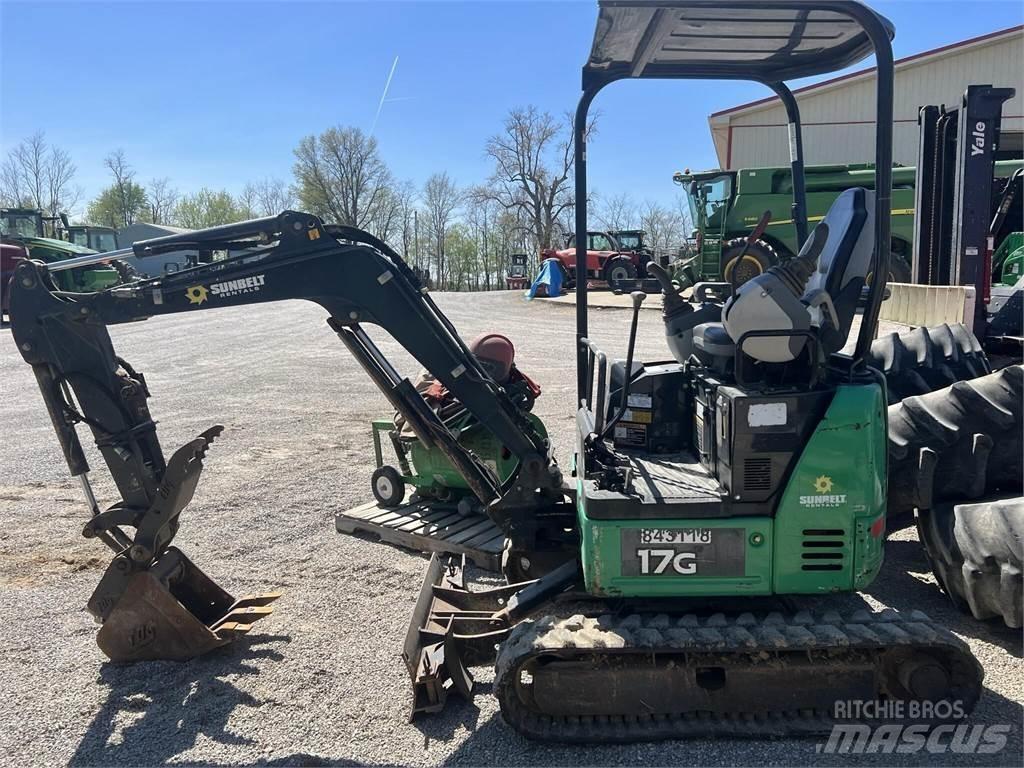 John Deere 17G Minigraafmachines < 7t