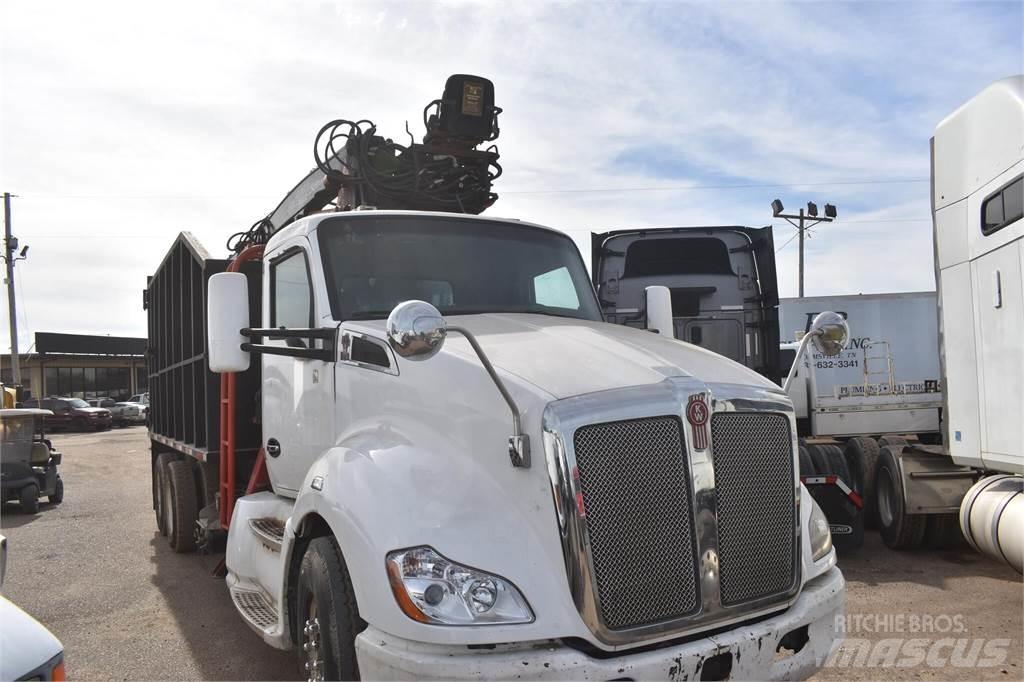 Kenworth T680 Vlakke laadvloer met kraan