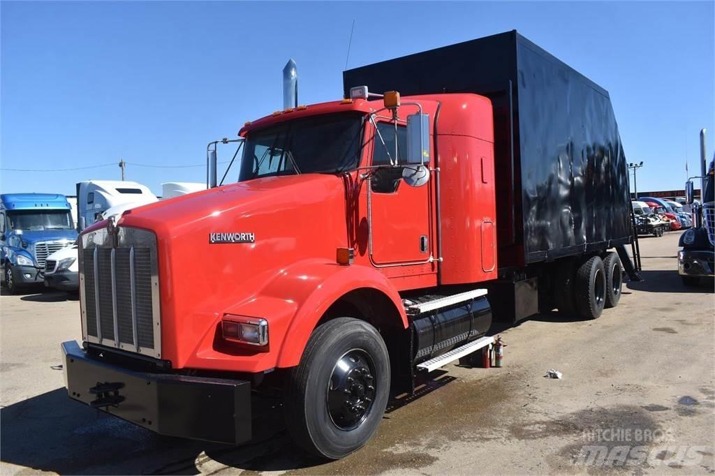 Kenworth T800 Vlakke laadvloer met kraan