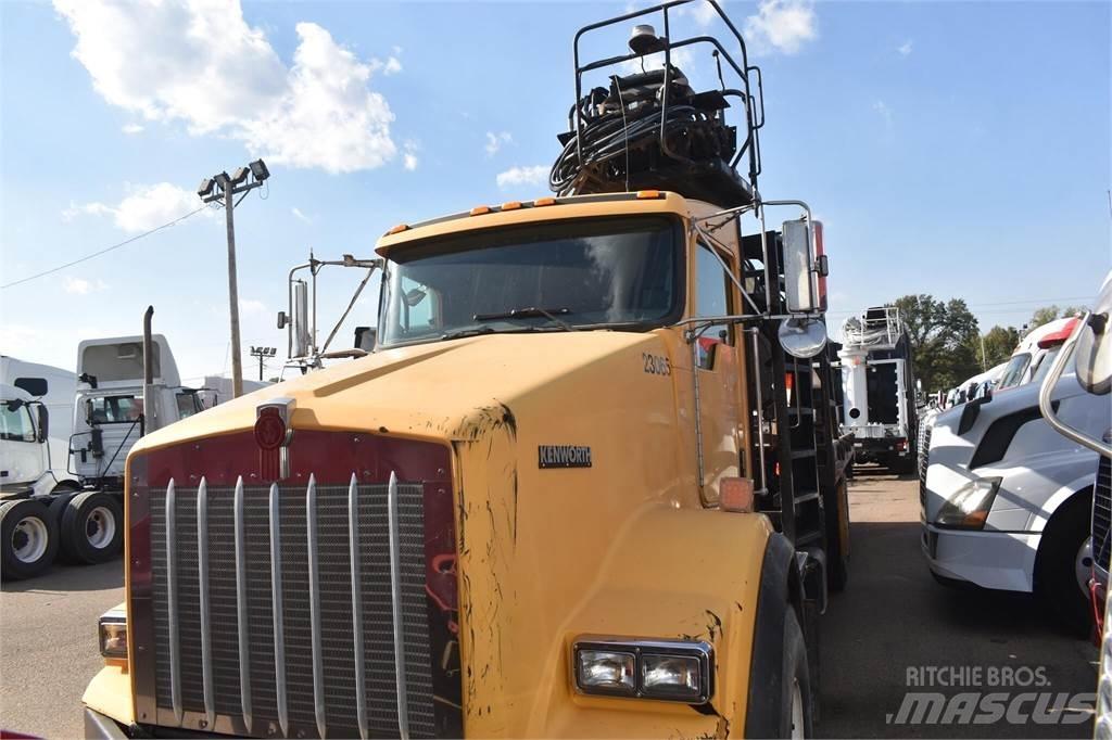 Kenworth T800 Vlakke laadvloer met kraan