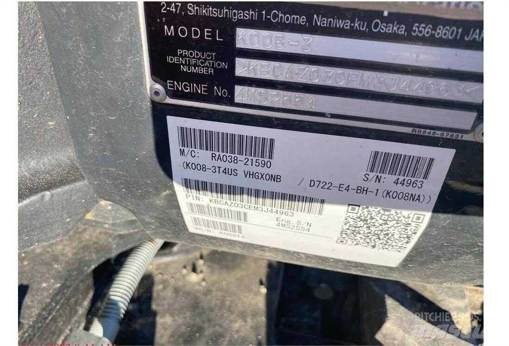 Kubota K008 Minigraafmachines < 7t