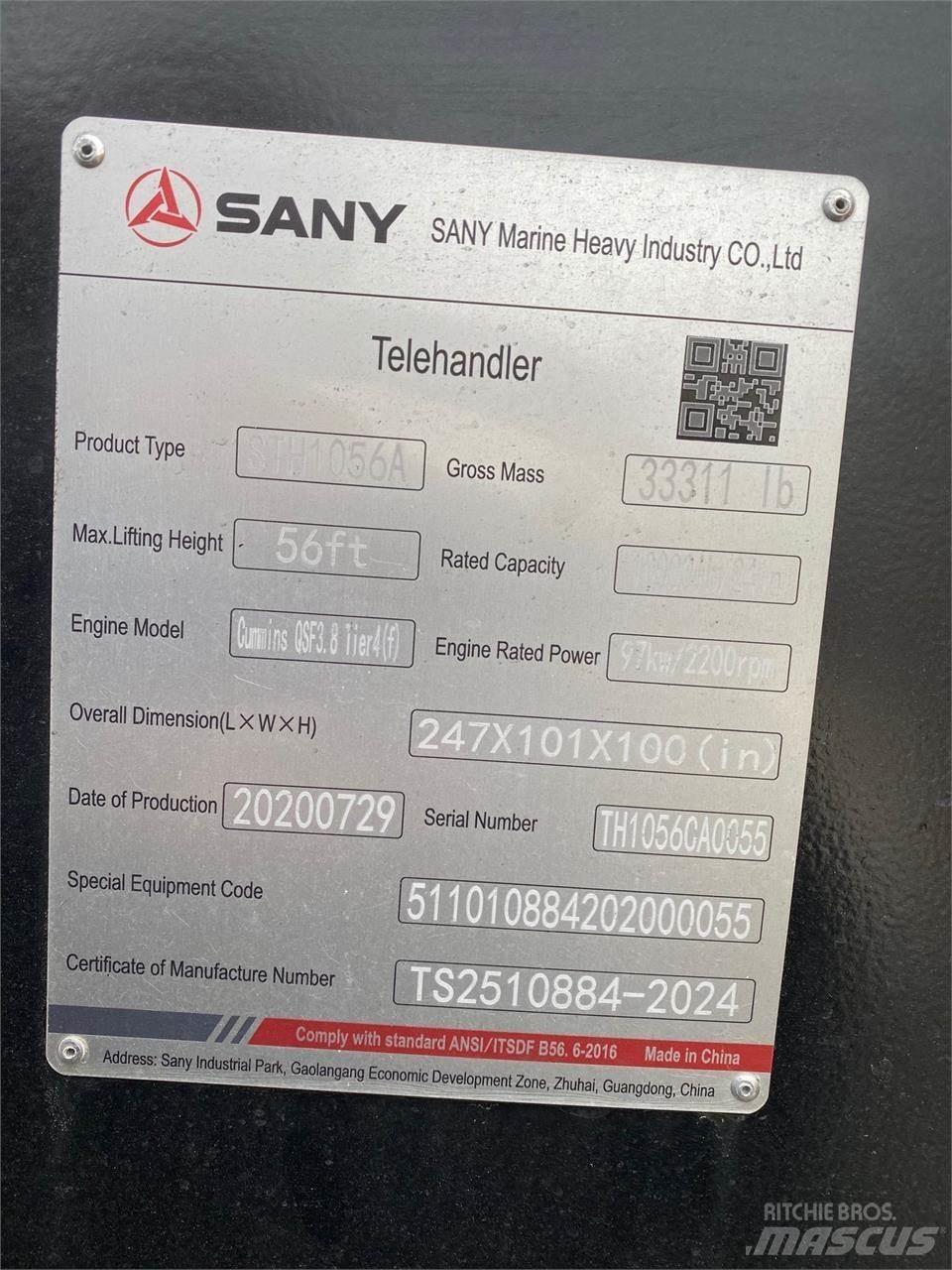 Sany STH1056A Verreikers