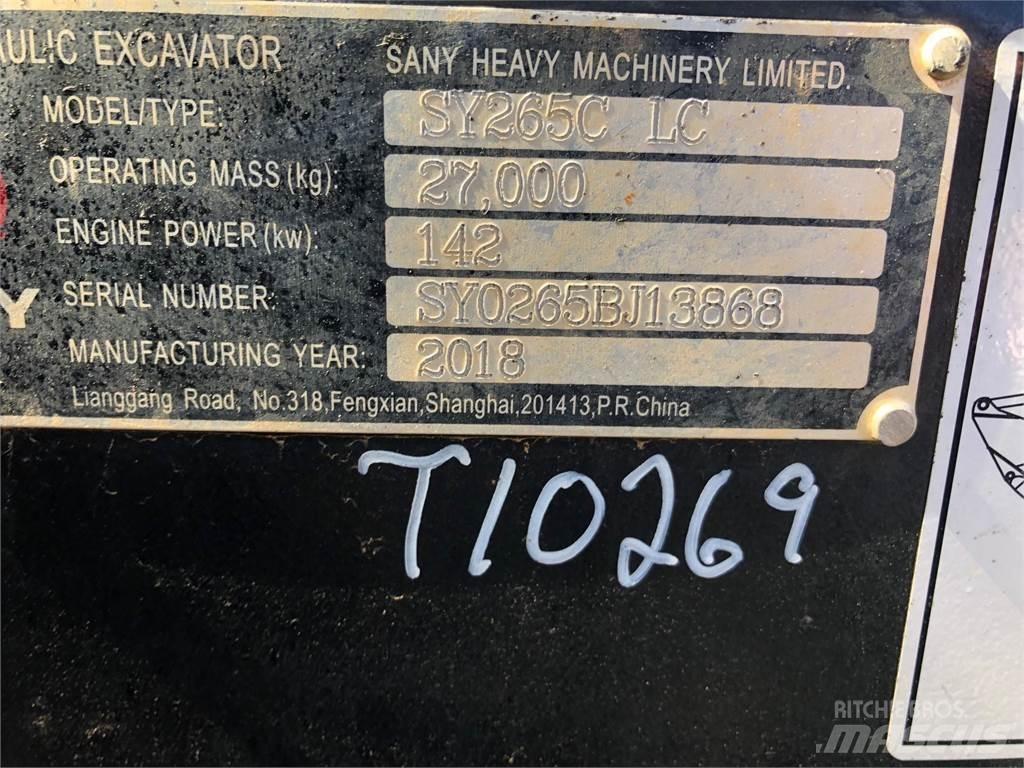 Sany SY265C Rupsgraafmachines