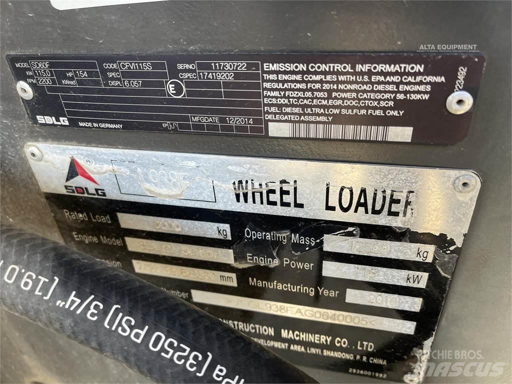 SDLG L938F Wielladers