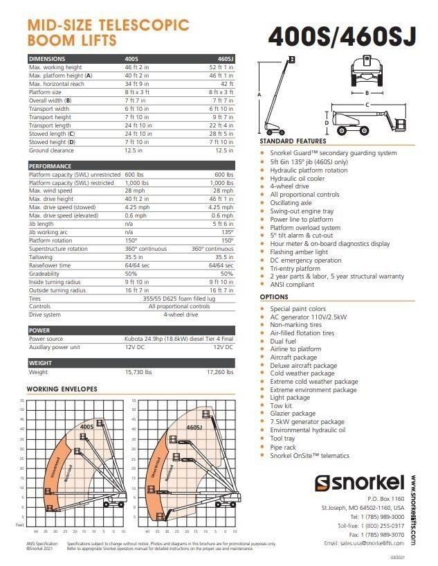 Snorkel 400S Telescoophoogwerkers