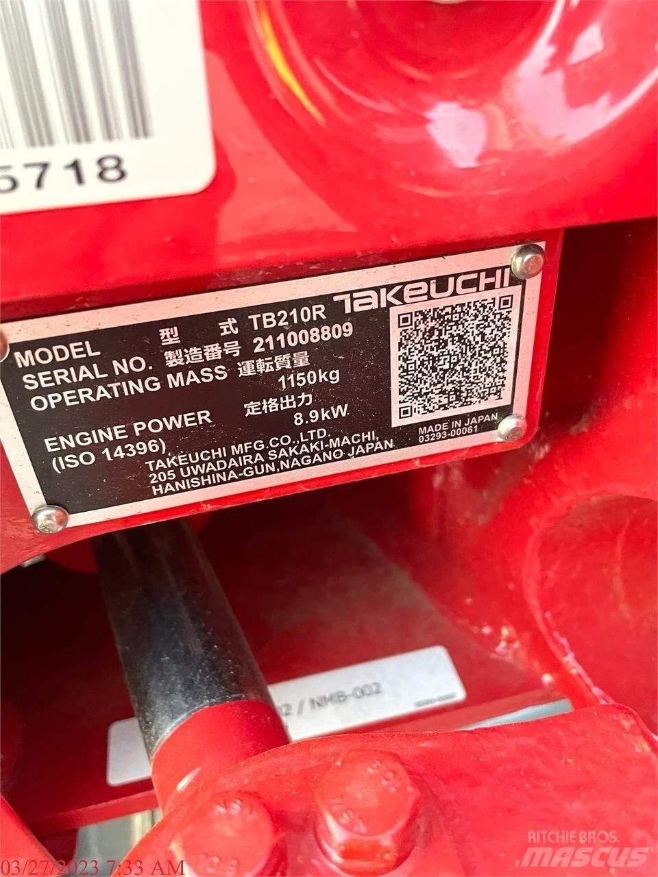 Takeuchi TB210R Minigraafmachines < 7t