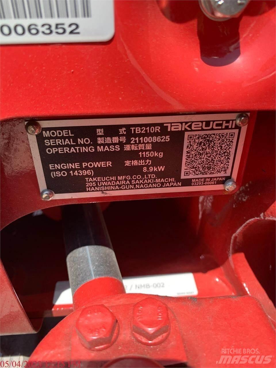 Takeuchi TB210R Minigraafmachines < 7t