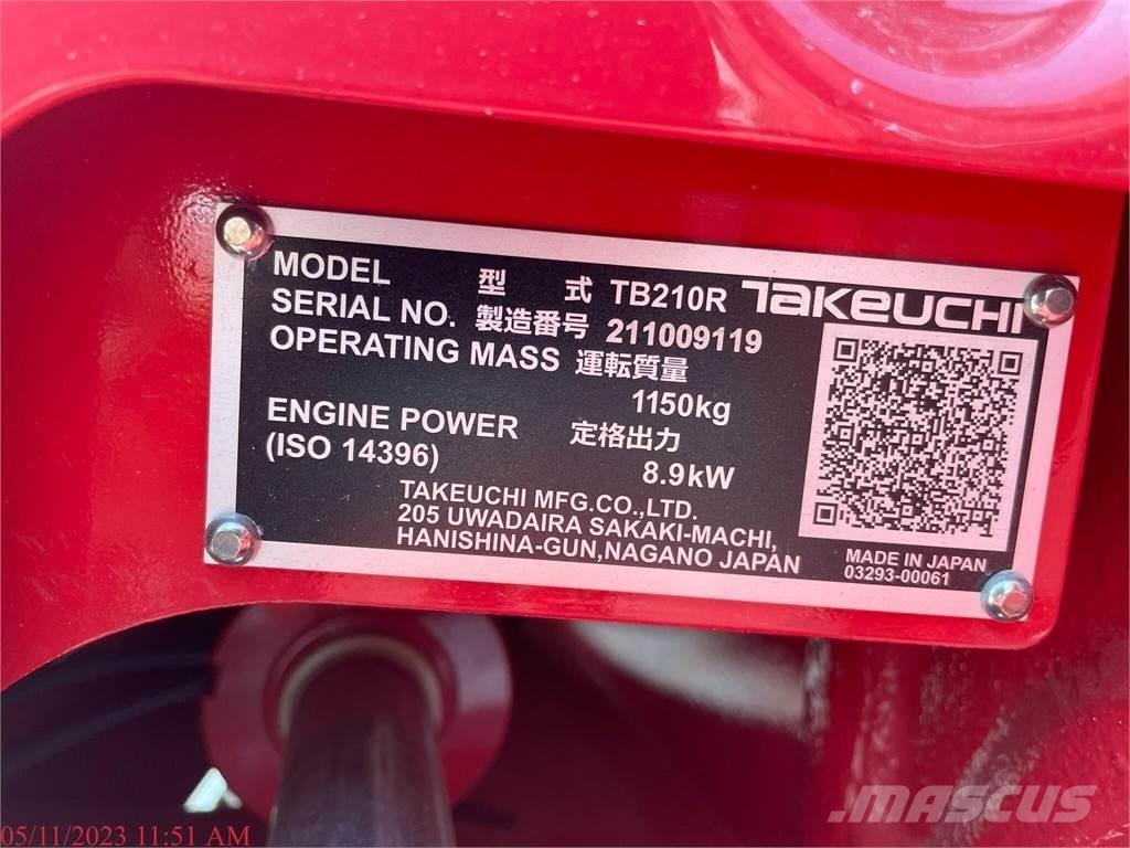 Takeuchi TB210R Minigraafmachines < 7t