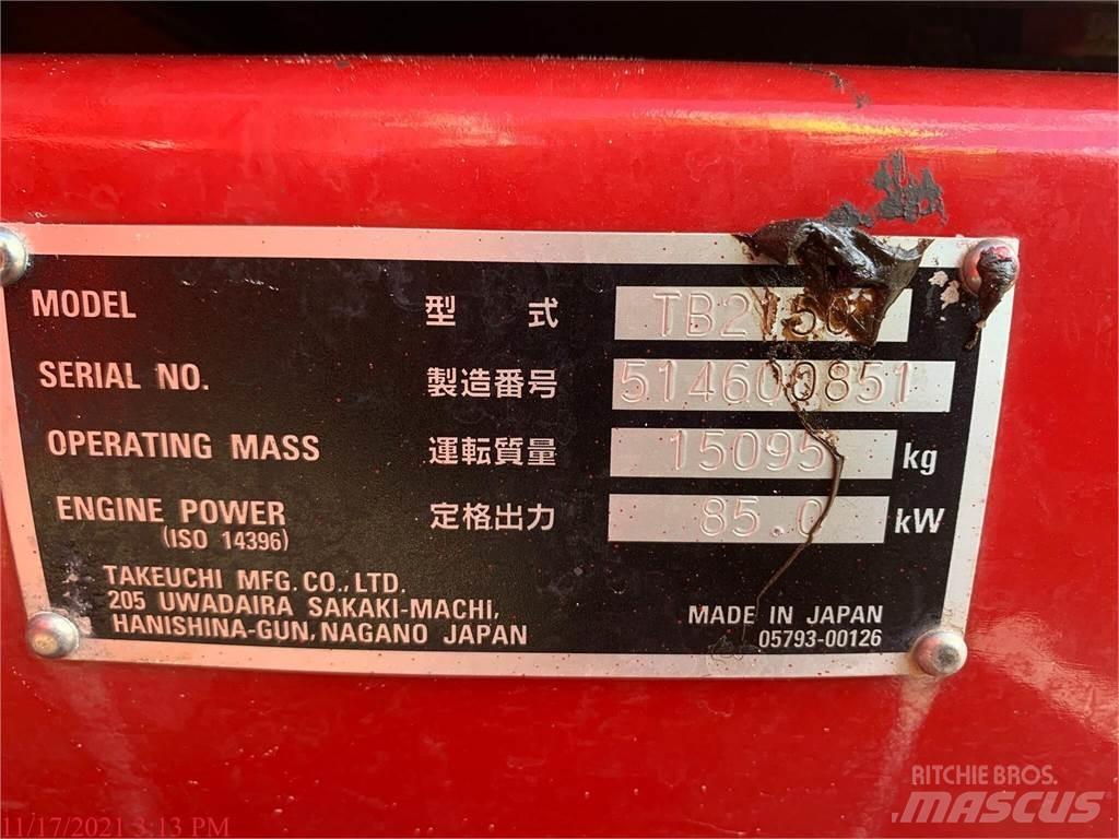 Takeuchi TB2150 Rupsgraafmachines