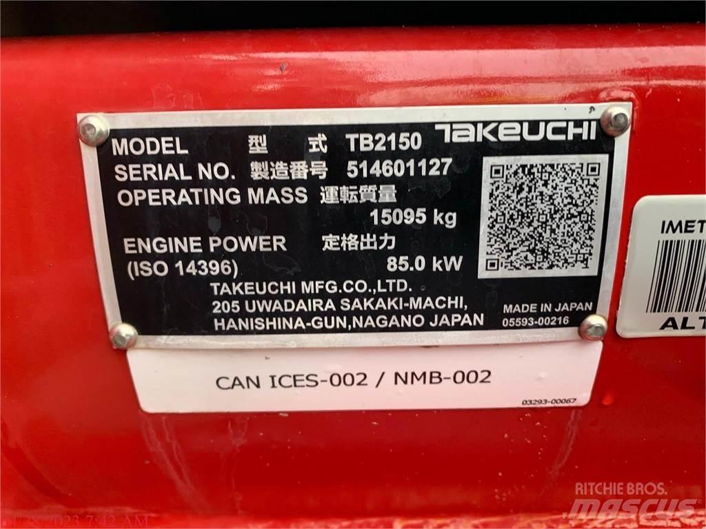 Takeuchi TB2150 Rupsgraafmachines