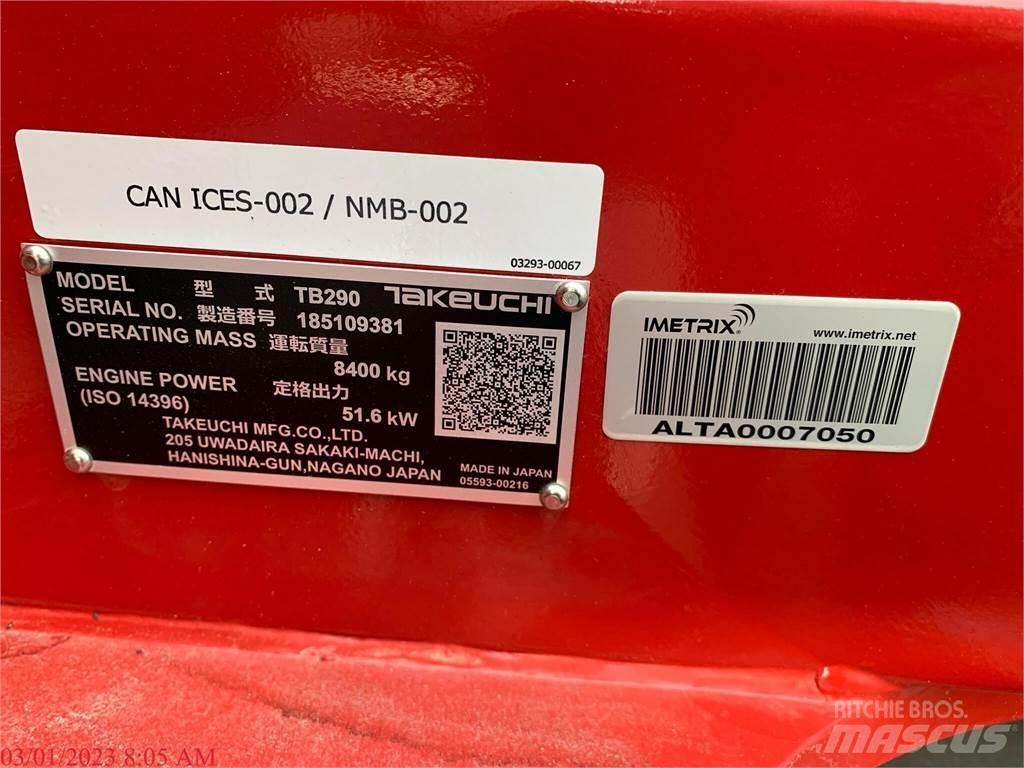 Takeuchi TB290 Rupsgraafmachines
