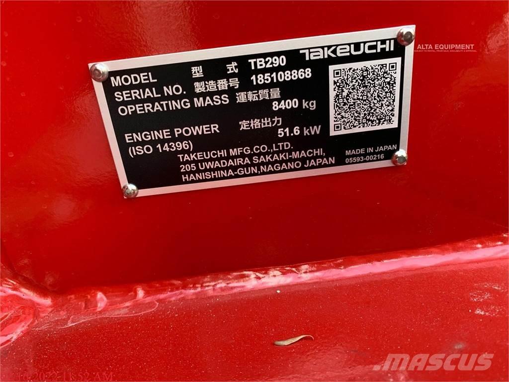 Takeuchi TB290 Rupsgraafmachines
