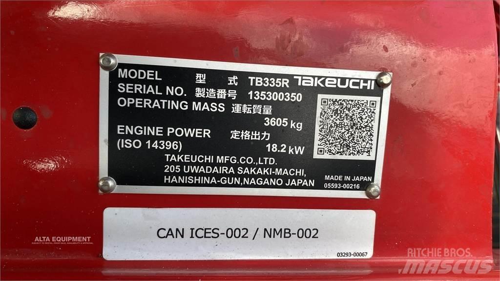 Takeuchi TB335R Minigraafmachines < 7t