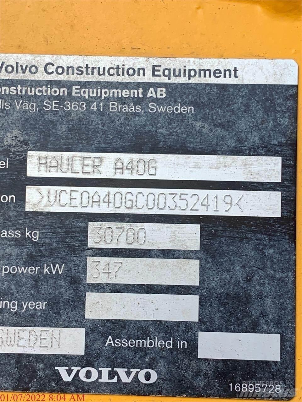 Volvo A40G Knik dumptrucks