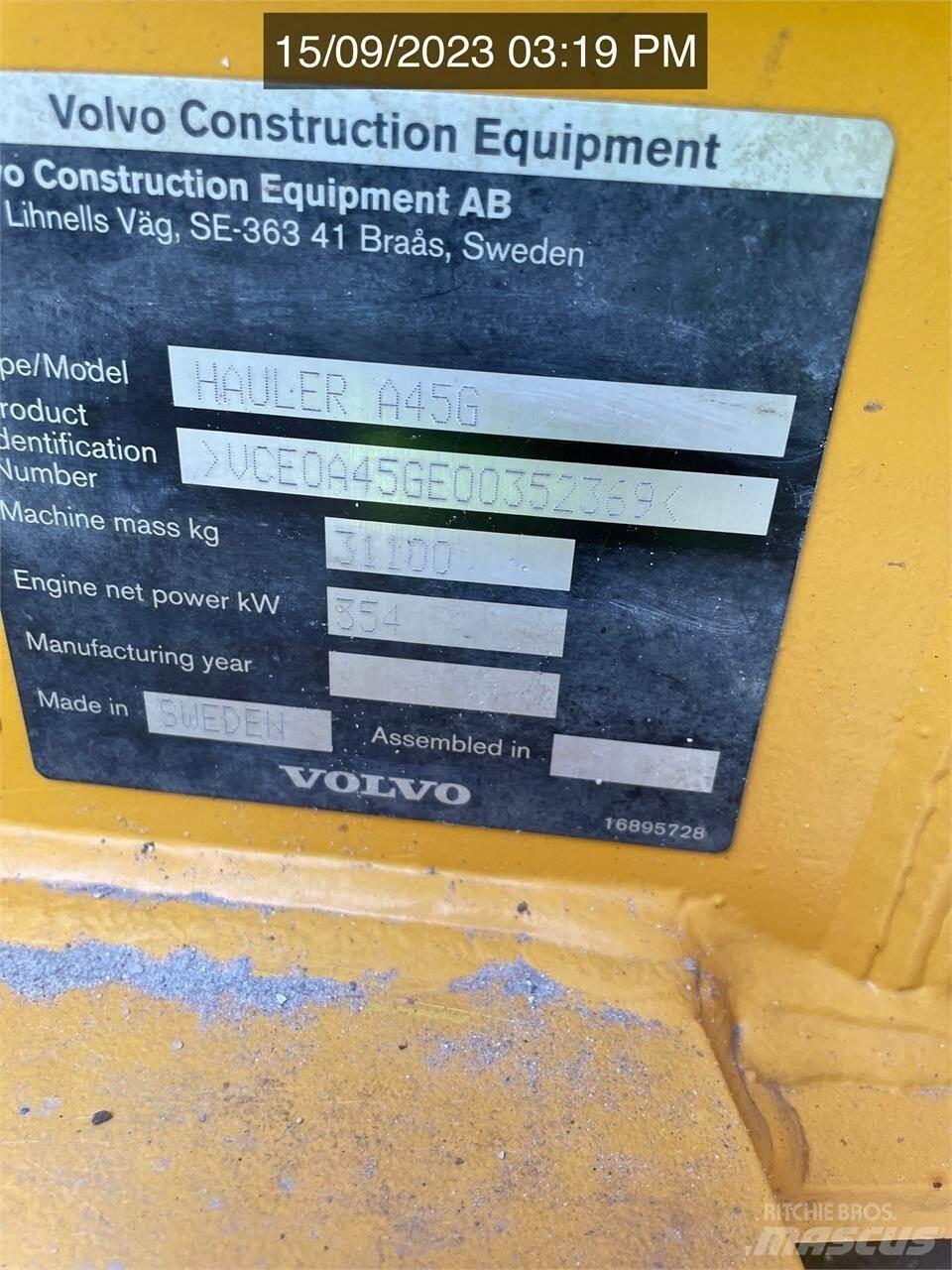 Volvo A45G Knik dumptrucks