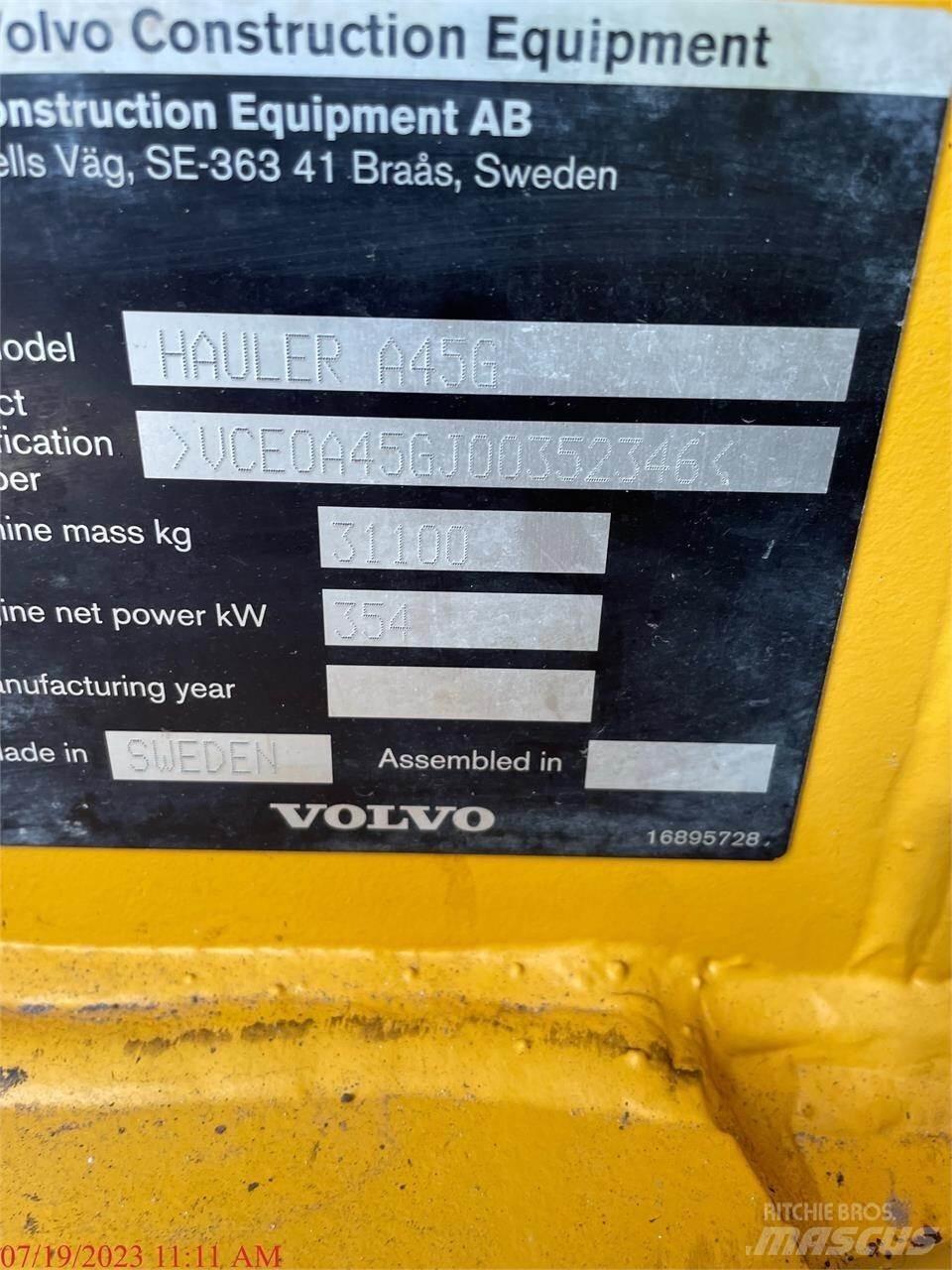 Volvo A45G Knik dumptrucks