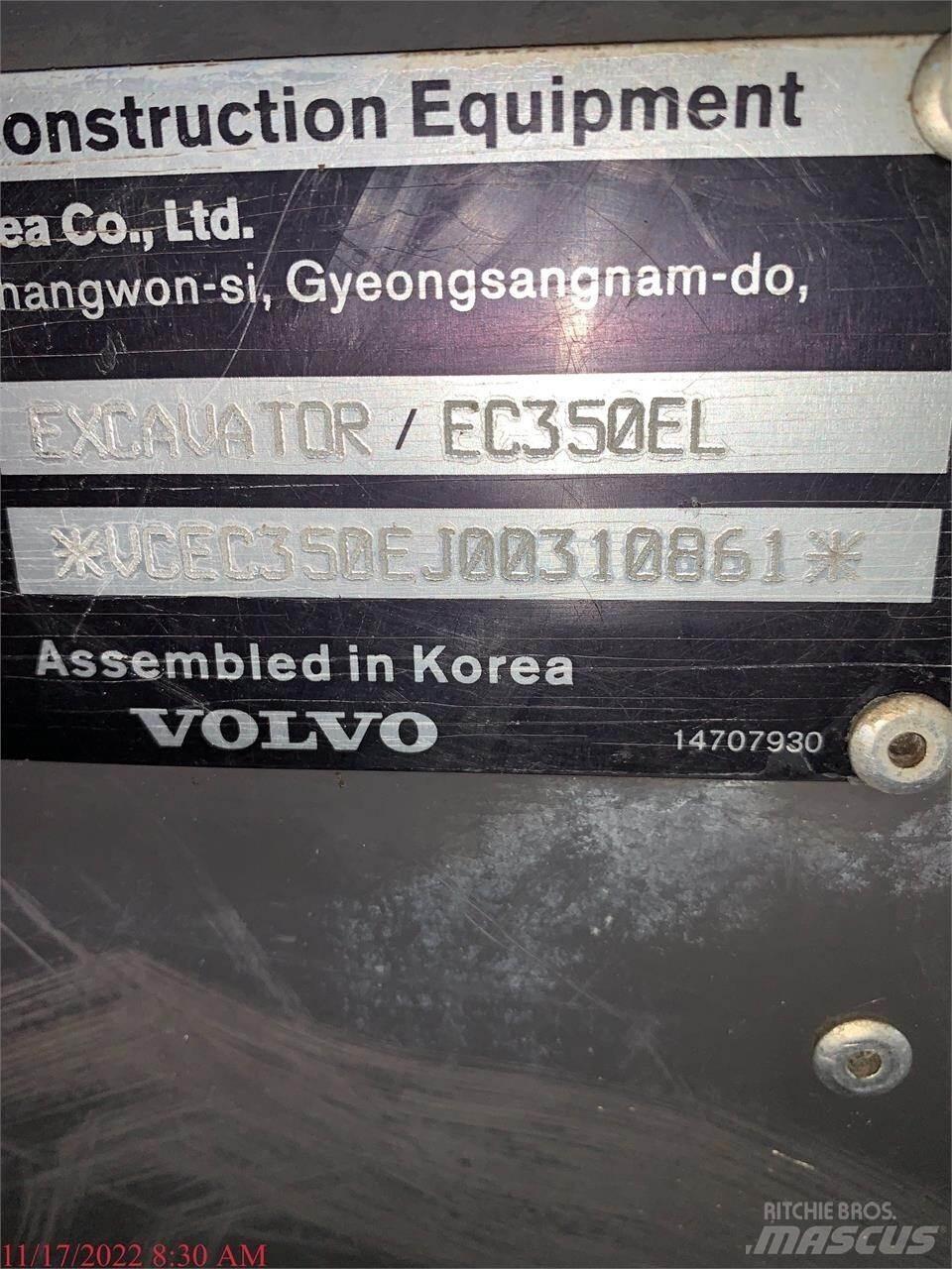 Volvo EC350EL Rupsgraafmachines