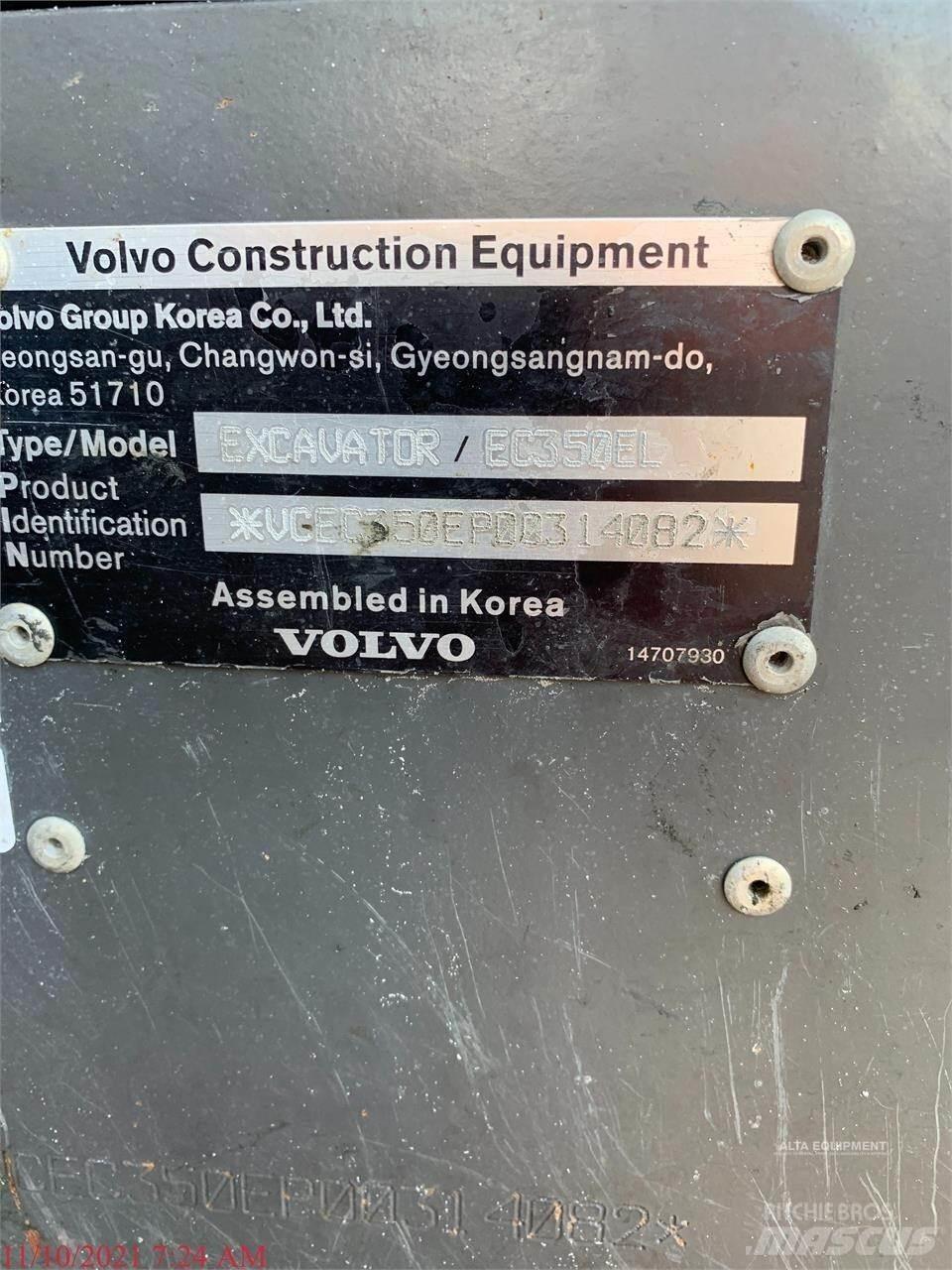 Volvo EC350EL Rupsgraafmachines