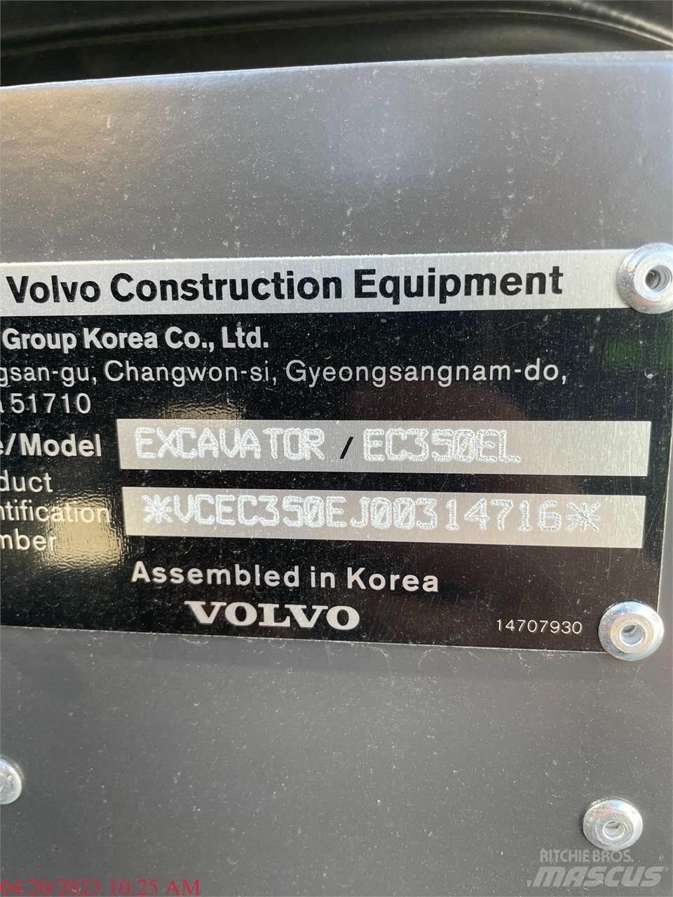 Volvo EC350EL Rupsgraafmachines