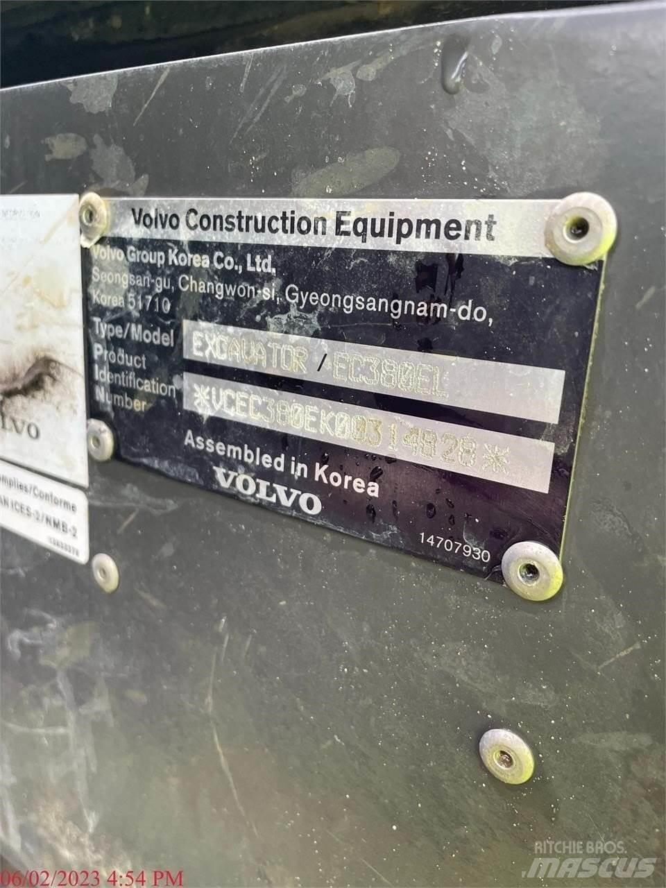 Volvo EC380EL Rupsgraafmachines