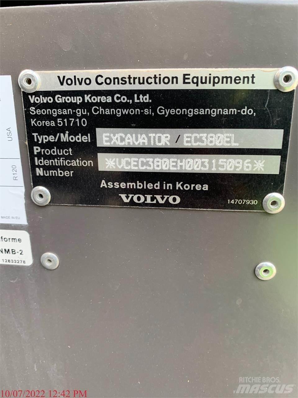 Volvo EC380EL Rupsgraafmachines