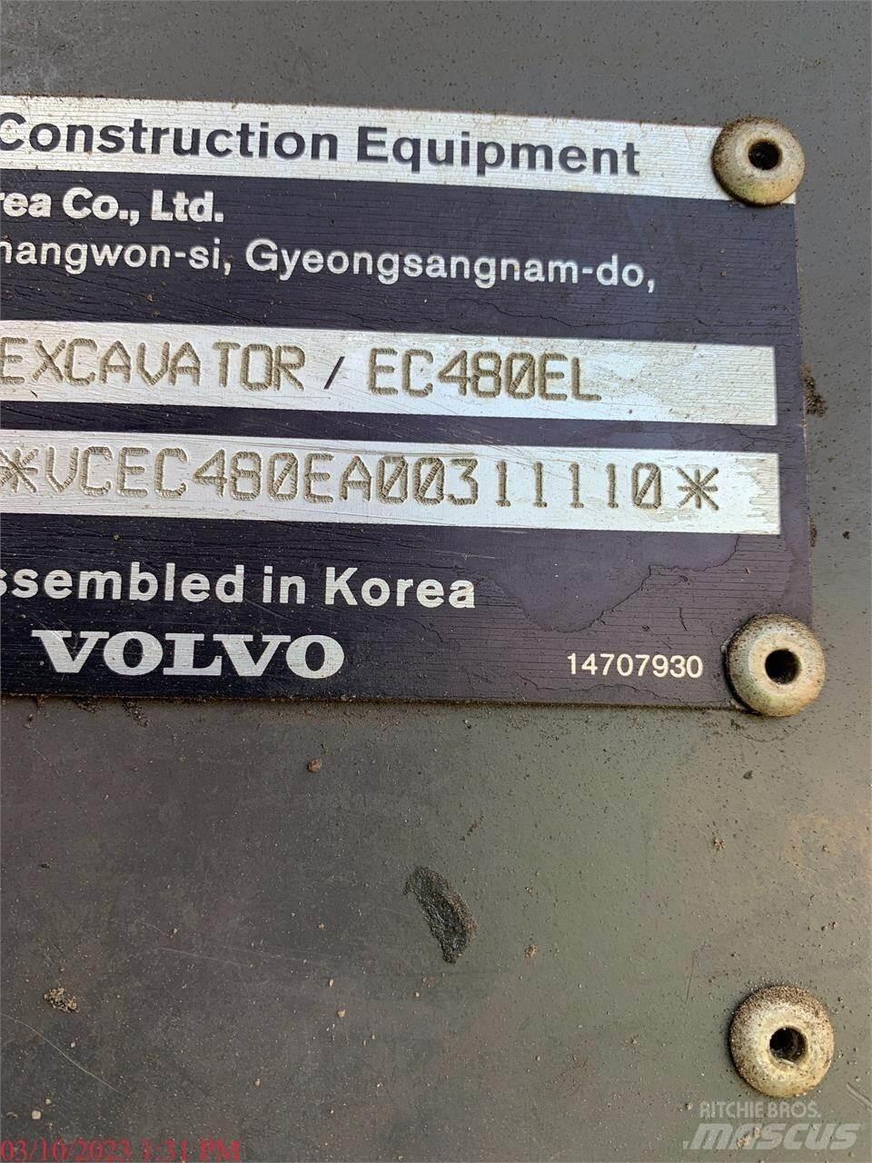 Volvo EC480EL Rupsgraafmachines