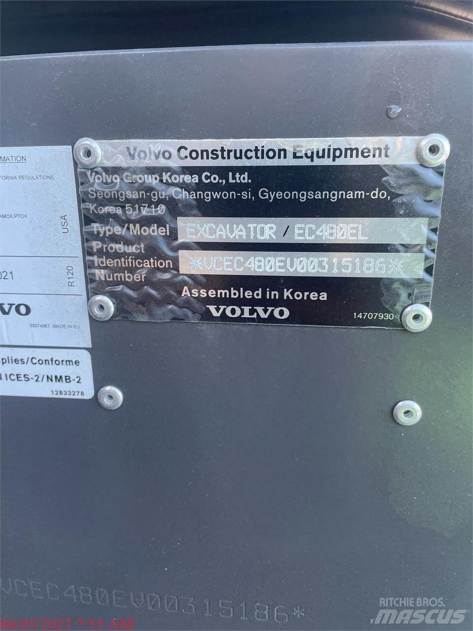 Volvo EC480EL Rupsgraafmachines