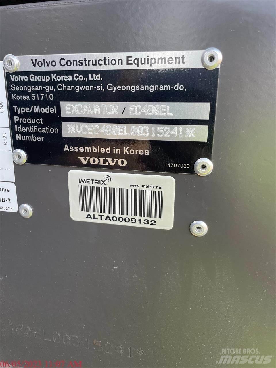 Volvo EC480EL Rupsgraafmachines