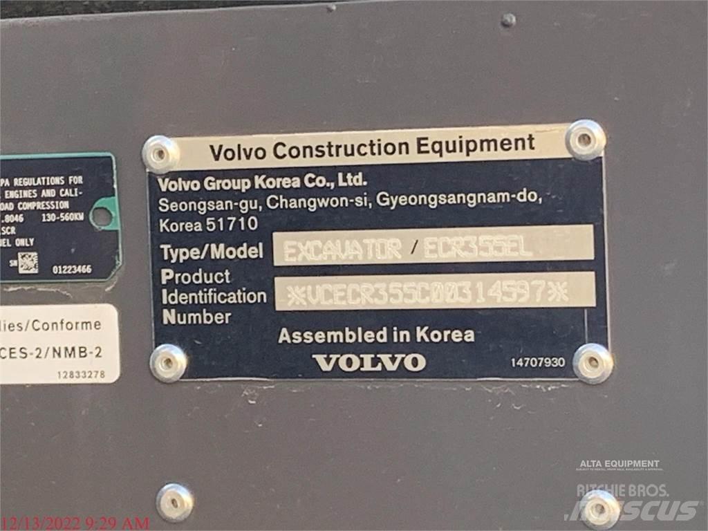 Volvo ECR355EL Rupsgraafmachines