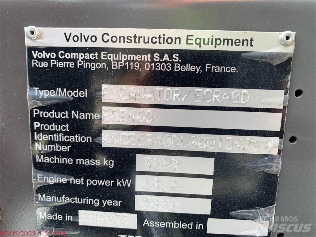 Volvo ECR40D Minigraafmachines < 7t