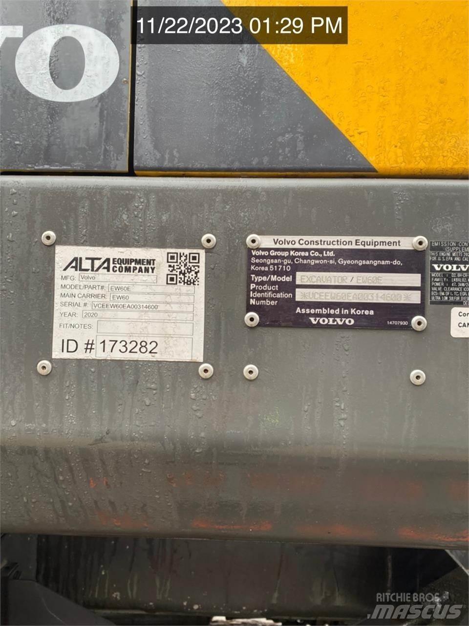 Volvo EW60E Wielgraafmachines