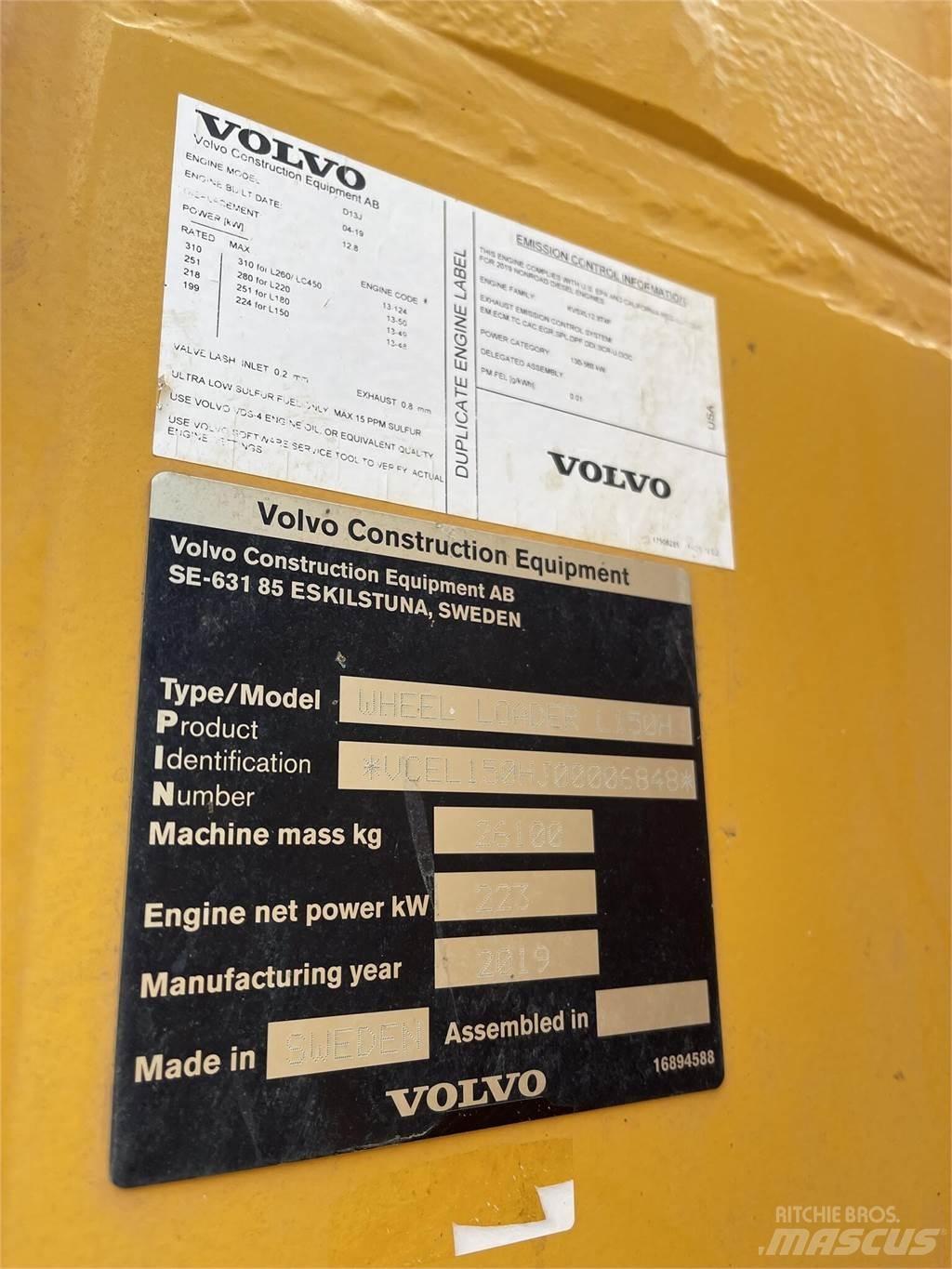 Volvo L150H Wielladers