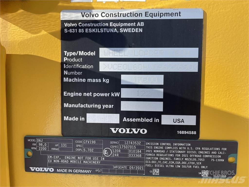 Volvo L60H Wielladers
