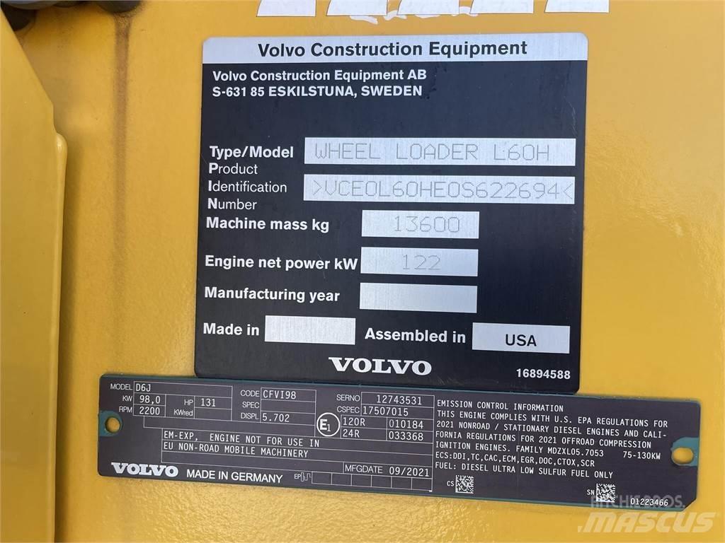 Volvo L60H Wielladers