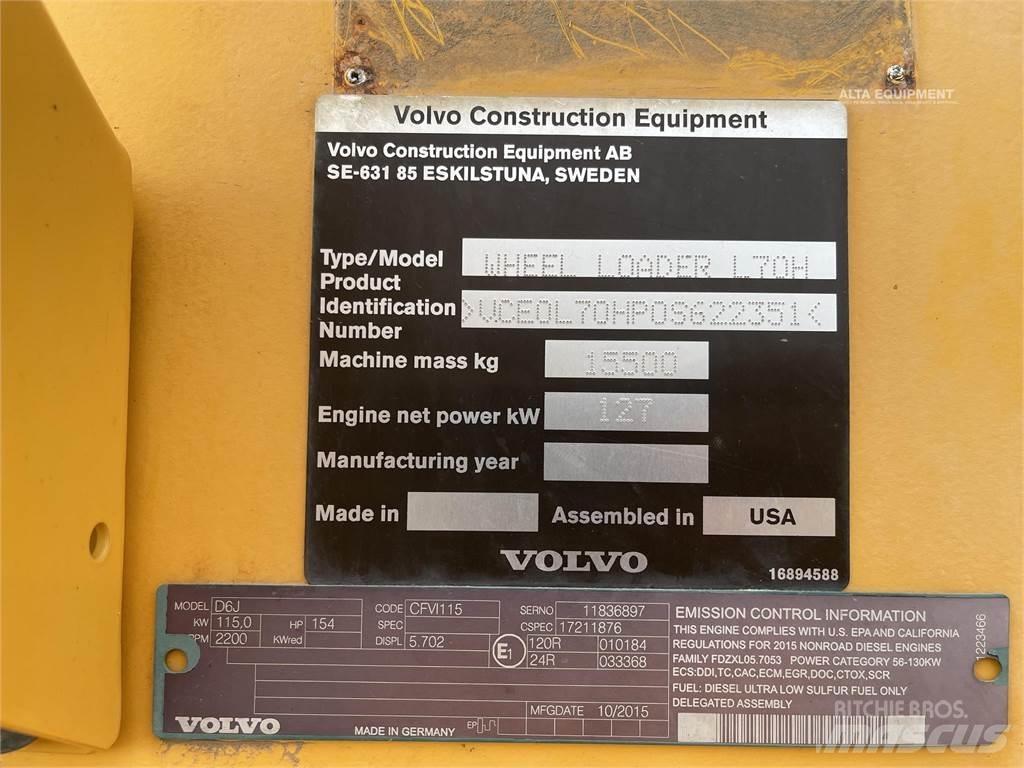 Volvo L70H Wielladers