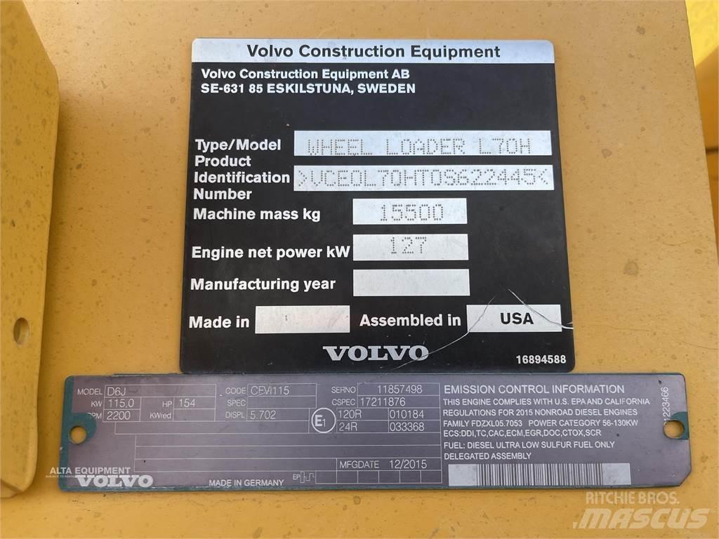 Volvo L70H Wielladers