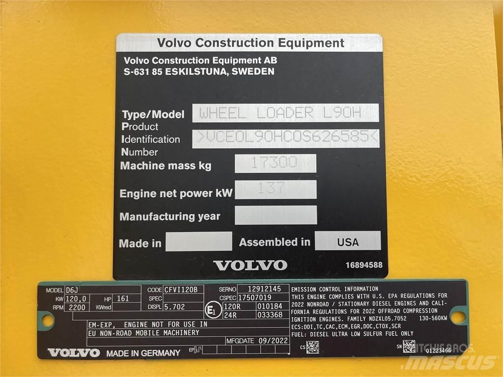 Volvo L90H Wielladers